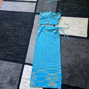 Y2K knit 2 piece set